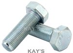 UNF SET SCREWS FULLY THREADED HEXAGON BOLTS ZINC PLATED 1/4 5/16 3/8 7/16 1/2"