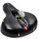 Extra Wide Comfy Cushioned Bike Seat Soft Padded Bicycle Gel Saddle Waterproof