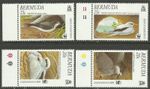 Bermuda 2001 Endangered Seabirds set of 4 with WWF Logo MNH
