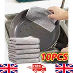 10PCS Magic Dishwashing Cloth Premium Metal Wire Multi Purpose Cleaning Tool