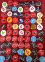 set of 20 Mixed Beer drinks Bottle Tops Crown Caps Belgian pub stella coke pils