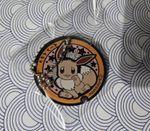 Eevee circle keychain Pokemon Pokefuta rubber keychain Japan Exclusive