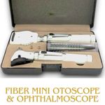 Mini Fiber Optic LED Otoscope Ophthalmoscope ENT Examination Diagnostic Set UK