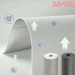 3mm Thicken Self Adhesive Thermal Insulation Wallpapers Linen Plain Wall Sticker