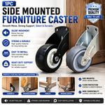 1/2Pcs Silent Directional Roller Mobile Door Support Moving Wheel Gate Casters