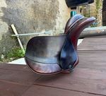 C&S Copeland Brown Leather Saddle for Horse 15inch