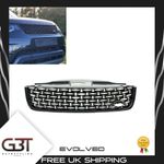 Front Grill For Land Rover Discovery 5 Grille All Black (2016+) Dynamic Style UK