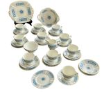 COALPORT REVELRY BONE CHINA 36 PIECE TEA SET FOR 10 PERSONS SH42
