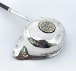 GEORGIAN SILVER TODDY LADLE c1790 SET QUEEN MARIA 6 VINTENS COIN a/f