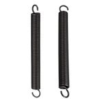 2pcs Manganese Steel Tension Extension Springs Black 2.5mmx18mmx180mm Black