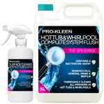 ProKleen Spa Hot Tub Whirlpool Complete System Flush & Surface Spray Cleaner Kit
