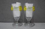 2x Estrella Damm Lemon Cerveza & Limon One Pint 20oz Goblet Beer Glass M24