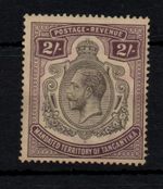 Tanganyika KGV 1927 2/- black & dp purple SG103 mint MH WS47000