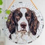 Springer Spaniel Brown LARGE Dog Suncatcher Pendant Birthday Window Present GIFT