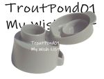 TUPPERWARE Eco Bottle Replacement Flip Top Cap Gray Fit 90mL 10.5 + 16 oz READ