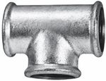 Equal Tees - Galvanised Steel : 1/4" to 4" BSP