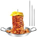 Gyro Cooking Plate, Gyro Pan with Skewer for Oven, Gyro Plate Rotisserie