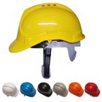 50 x Safety Helmet Helmets Hard Hat 8 Point Harness Sweatband Builders Work