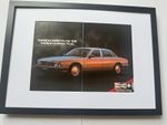 FRAMED 1986 Jaguar Sovereign XJ6 XJ A2 Size Magazine Advert Poster Garage Retro,