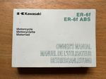 Kawasaki ER-6f ER-6f ABS Owners Handbook Manual 99976-1815 2013