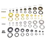50/set 2.5-12mm Leather Bag Shoes Belt Clothes Eyelet Grommet Ring Air Hole UK