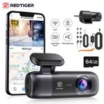 REDTIGER F9 Dash Cam 4K Front and Rear Dash Camera WiFi GPS with Hardwire Kit