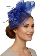 Caprilite Flower Wedding Races Party Fascinator Net Hat and Feathers