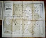 1876 Map Lines of Communication Southern Colorado Northern New Mexico ~ Variant