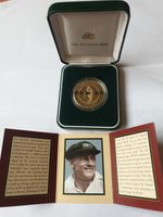 1996 Australia Sir Donald Bradman Cricket Legend $5 five dollar Coin PROOF