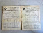 Vintage 1956 & 1961 London Transport Bus Allocation Booklets Nos 9 & 20 RT RM