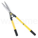 Telescopic Garden Shear Hedges Tubular Steel Long Handled with Sharp Wavy Blades