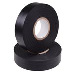 Black 19mm x 33m PVC Insulation Electrical Tape Flame Retardant