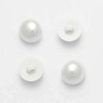 10 x Pearl Buttons Half Ball Shank Back 6 sizes