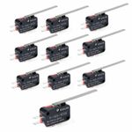 10pcs15A 1/2HP Limit Micro Long Straight Hinge Lever Type SPDT V-153-1C25