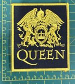 Queen Classic Yellow Crest Logo Sew Or Iron On Woven Patch Officially Licensed