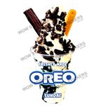 Oreo Flake Ice Cream Sundae Sticker Decals KBG Van(Choose Size)