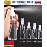 MINI PLASTIC SPRAY BOTTLE FINE MIST REFILLABLE FORCOSMETIC CLEANING LIQUID 1-10P