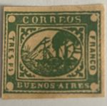 Buenos Aires 'Barquitos' Stamp 1860