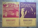 The Doors Jefferson Airplane 1968 Middle Earth Concert Handbill Flyer Leaflet x2