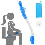 15'' Bottom Toilet Self Wipe Aid Long Handled Wiper Easy Tissue Grip Helper