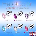 Metal Anal  Butt Plug Gem Booty Beads Crystal Stainless Steel Use Hot or Cold 💗