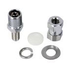 Replacement CB Antenna Stud Mount Adapter 3/8"x24 to SO-239 UHF Female Connector