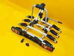 Cycle Carrier 4 Bikes Towball Mounted 60kg Car Rear Tow Bar Ball Tilting Rack UK