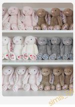 30CM Grey Bunny Plush Teddy Soft Toys Baby Gift Keepsake Easter Babyshower UK