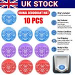 10/20Pcs Urinal Screen Mat Pad Deodoriser Anti Splash Toilet Fresh Fragrance UK
