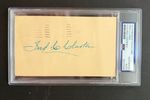 Fred Clarke Signed Government Postcard PSA/DNA HOF Pirates