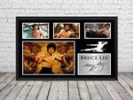 Bruce Lee Signed Photo Print Autographed  Poster Memorabilia