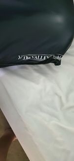 The Valley Inflatable Seat Cushion Blue Includes Hand Pump for Easy Inflation