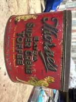 Thorne's Toffee Tin Vintage Girl Dog Commemorative Tin Stunning Item Rare Prop