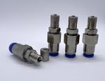 4 Wheel Schrader Tyre Valve to 6MM Push Fit Connector - 500 PSI Maximum Pressure